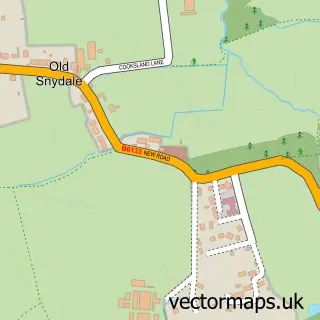 Street map sample of Snydale, West Yorkshire
