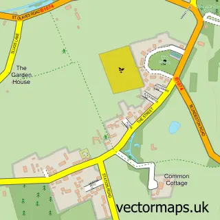 Street map sample of Somerleyton, Suffolk