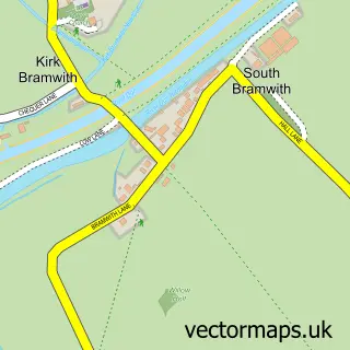 Street map sample of South Bramwith, South Yorkshire