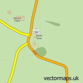 Street map sample of South Cove, Suffolk