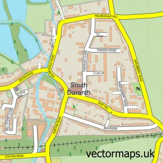 Street map sample of South Darenth, Kent