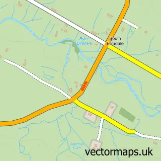Street map sample of South Erradale, Ross and Cromarty
