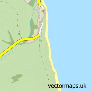 Street map sample of South Hallsands, Devon