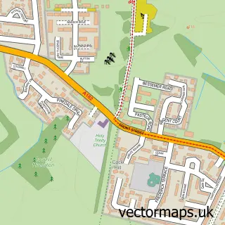 Street map sample of South Hetton, Durham