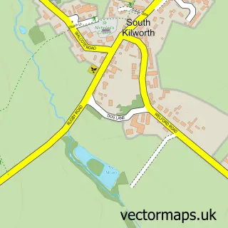 Street map sample of South Kilworth, Leicestershire