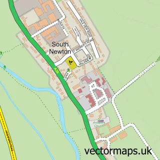 Street map sample of South Newton, Wiltshire