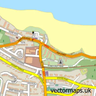 Street map sample of South Queensferry, City of Edinburgh