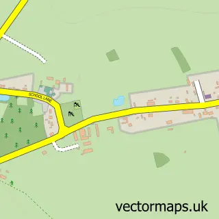 Street map sample of Southill, Bedfordshire