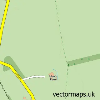 Street map sample of Southrepps, Norfolk