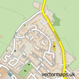 Street map sample of Southwell, Dorset