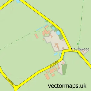 Street map sample of Southwood, Norfolk