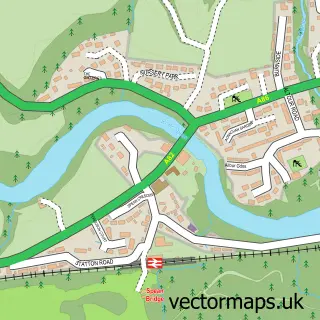 Street map sample of Spean Bridge, Inverness