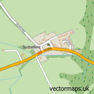 Street map sample of Spittalfield, Perth and Kinross