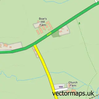 Street map sample of St Devereux, Herefordshire