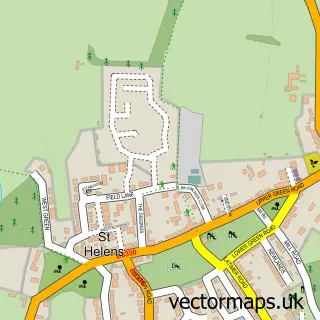 Street map sample of St Helens, Isle of Wight