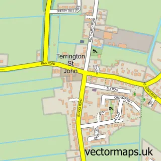 Street map sample of St John's Highway, Norfolk