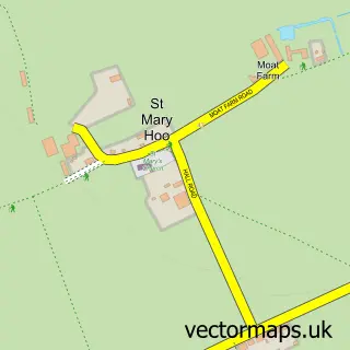 Street map sample of St Mary Hoo, Kent