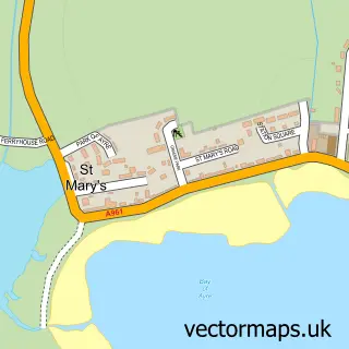 Street map sample of St Mary's, Orkney