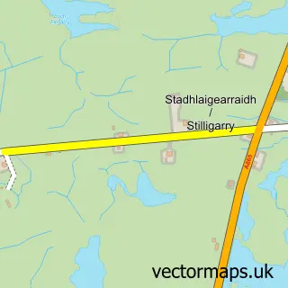 Street map sample of Stadhlaigearraidh, Western Isles