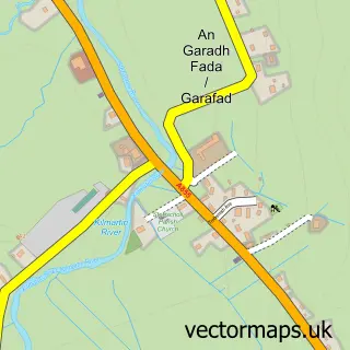 Street map sample of Stafainn, Ross and Cromarty