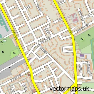 Street map sample of Stainforth, South Yorkshire