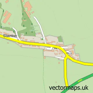 Street map sample of Stainton, Durham