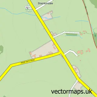 Street map sample of Staintondale, North Yorkshire