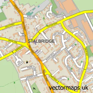 Street map sample of Stalbridge, Dorset