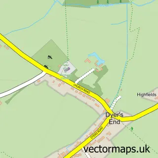 Street map sample of Stambourne, Essex