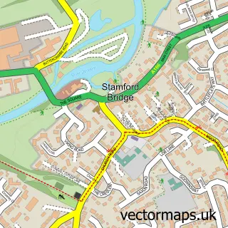 Street map sample of Stamford Bridge, East Riding of Yorkshire