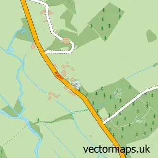 Street map sample of Stanbridge, Dorset