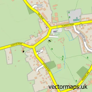 Street map sample of Stanbridge, Bedfordshire