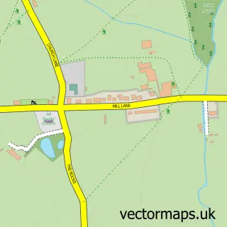 Street map sample of Standon Mill, Staffordshire