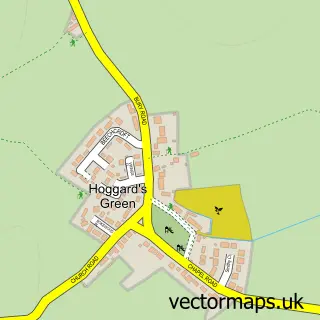 Street map sample of Stanningfield, Suffolk