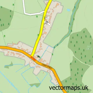 Street map sample of Stanstead, Suffolk