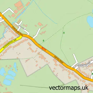 Street map sample of Stapleford Abbotts, Essex