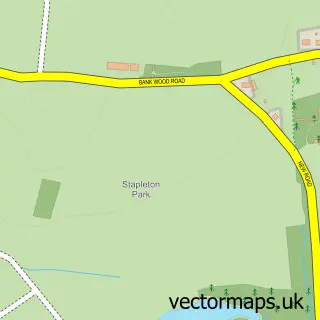 Street map sample of Stapleton, North Yorkshire