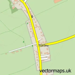 Street map sample of Startley, Wiltshire