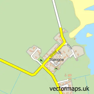 Street map sample of Staxigoe, Caithness