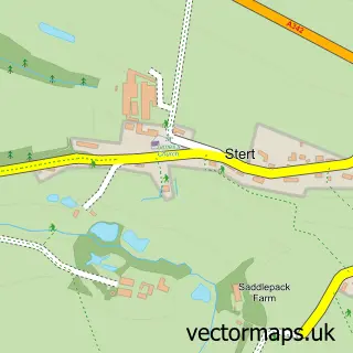 Street map sample of Stert, Wiltshire