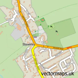 Street map sample of Stewkley, Buckinghamshire