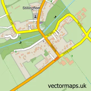 Street map sample of Stillingfleet, North Yorkshire