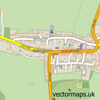 Street map sample of Stillington, North Yorkshire