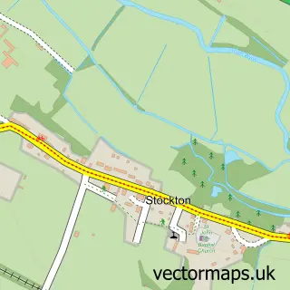 Street map sample of Stockton, Wiltshire