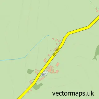 Street map sample of Stoke Dry, Rutland