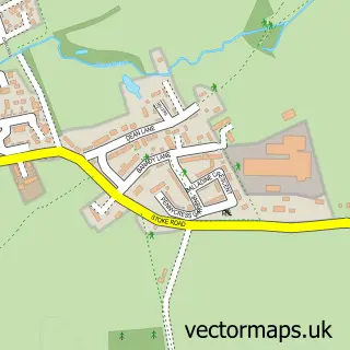 Street map sample of Stoke Orchard, Gloucestershire