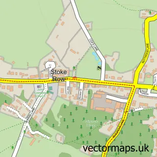 Street map sample of Stoke Row, Oxfordshire