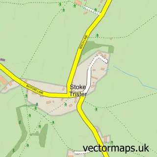 Street map sample of Stoke Trister, Somerset