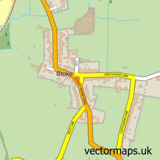 Street map sample of Stoke, Hampshire