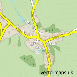Street map sample of Stokeinteignhead, Devon